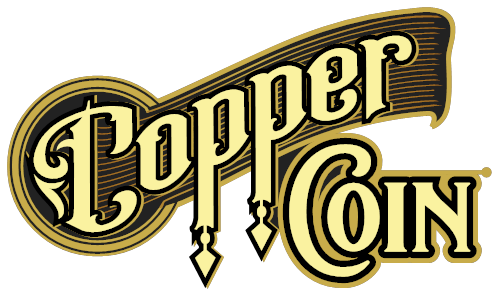 Copper Coin Tattoo Footer Logo